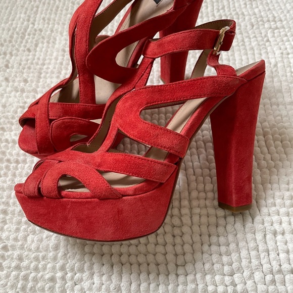 Zara Collection Blood Orange Platform Heels - Picture 4 of 9